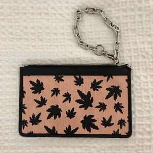 Alexander Wang ATTICA Chain Flat Pouch, Pink Leaf
